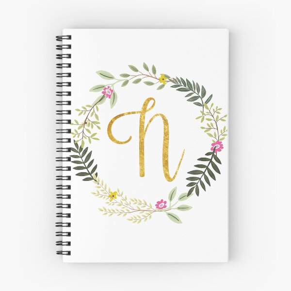 Item preview, Floral and Gold Initial Monogram N designed and sold by Chiccountry.