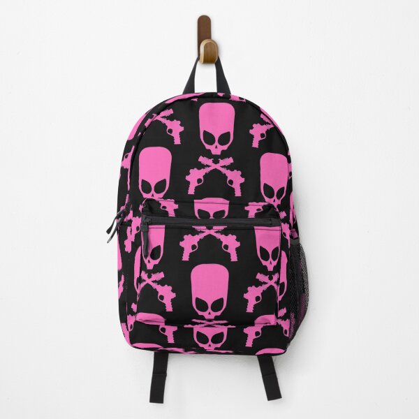 Item preview, Alien Skull and Blaster Magenta on Black designed and sold by PK-inK.