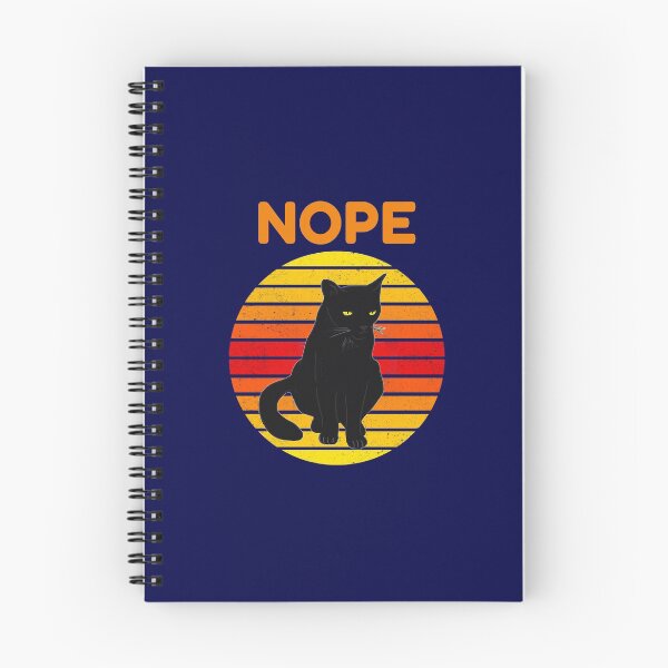 Item preview, Nope Cat Retro Style designed and sold by CatArtStore.