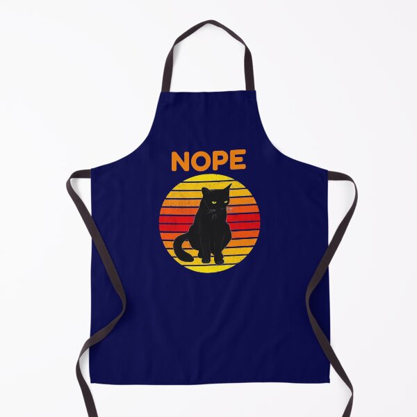 Item preview, Nope Cat Retro Style designed and sold by CatArtStore.