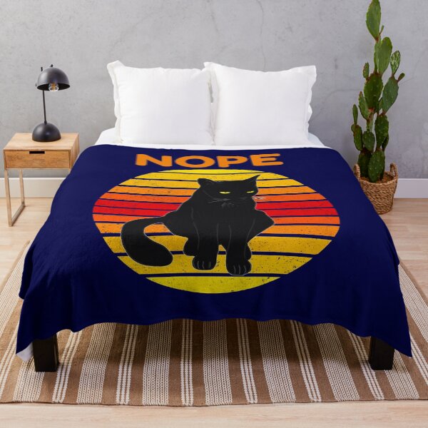 Item preview, Nope Cat Retro Style designed and sold by CatArtStore.