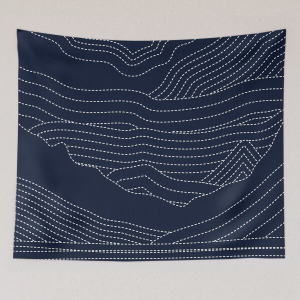 Item preview, Modern Abstract Blue Mountains designed and sold by D-Spot Shop.