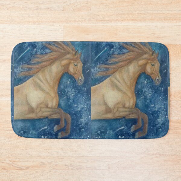 Item preview, Perlino jumping horse portrait painting designed and sold by horseaddicted.