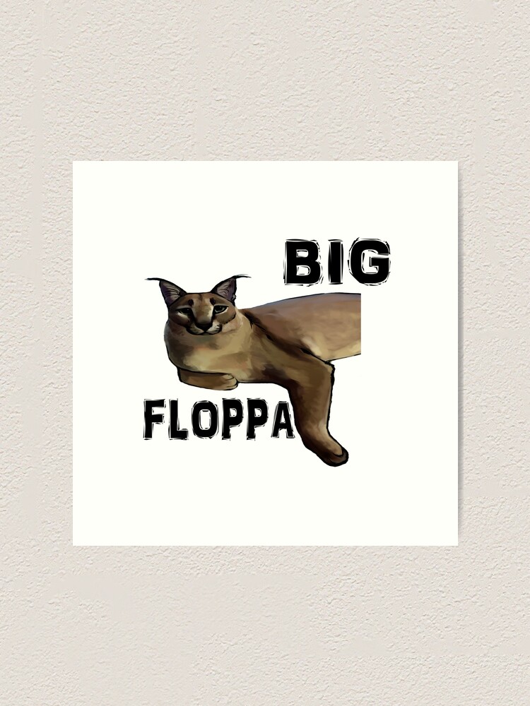 Floppa Art Prints for Sale