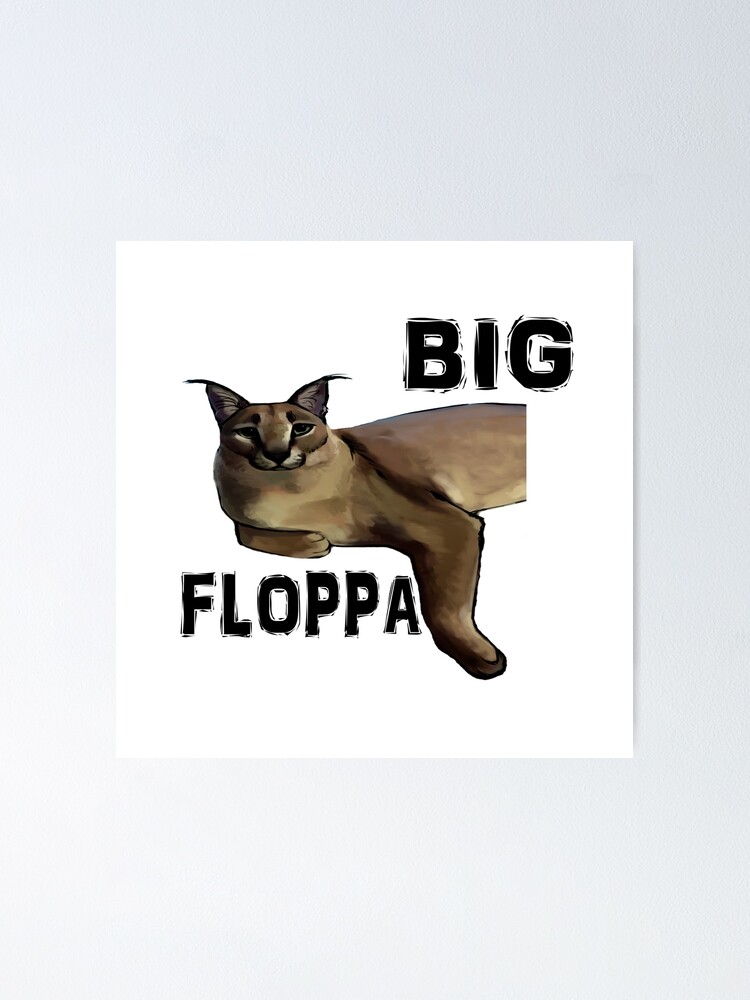 Funny big floppa cat meme Gun Essential T-Shirt | Art Board Print