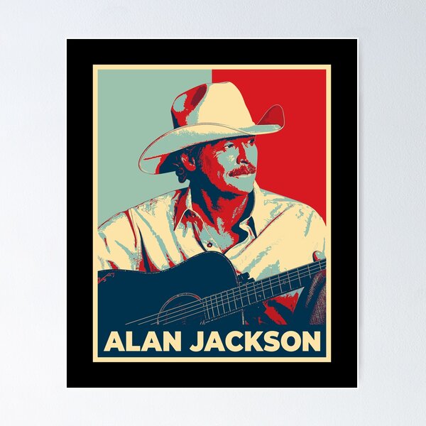 Poster decorativo da parete con musica country, cantante di Alan Jackson,  stampa artistica da parete per soggiorno, camera da letto, poster estetici,  30 x 45 cm : : Casa e cucina