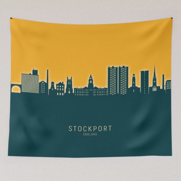 Item preview, Stockport England Skyline designed and sold by ArtPrints.