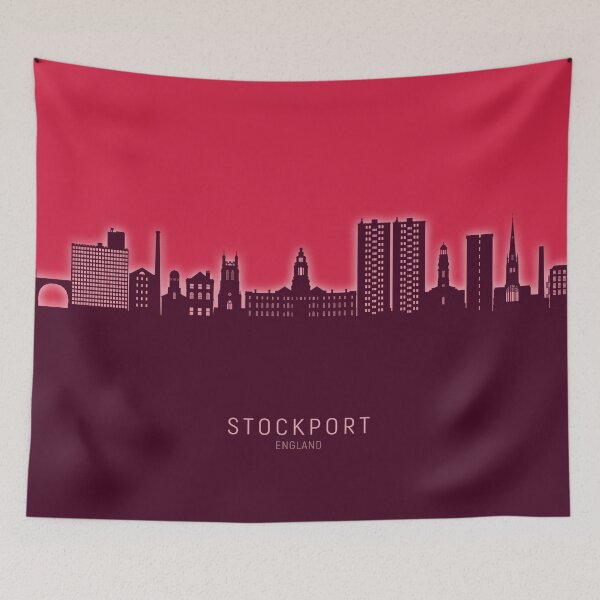 Item preview, Stockport England Skyline designed and sold by ArtPrints.