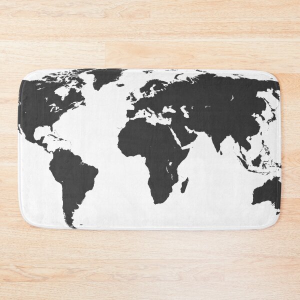Item preview, World map tattoo style sillhouette  designed and sold by chillstudio.