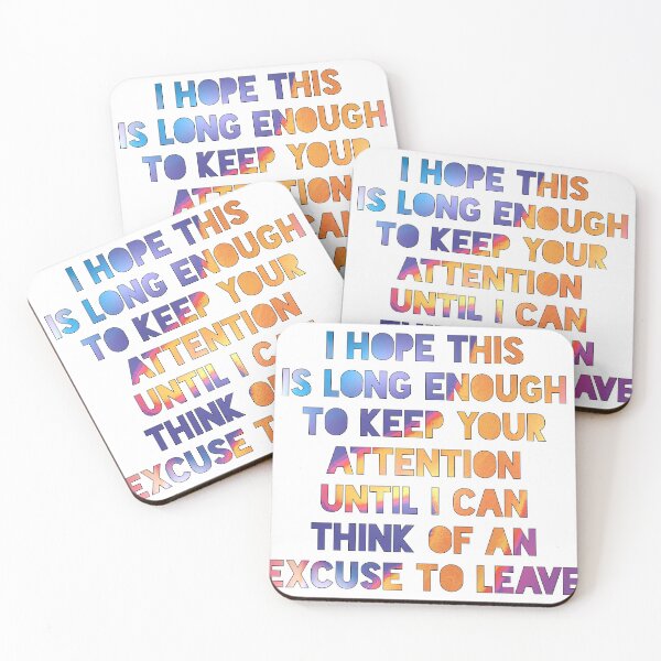 Item preview, Make an Excuse and Leave designed and sold by TrashPandaUK.