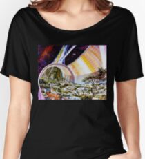 Space Colony Sci Fi Women's Relaxed Fit T-Shirt