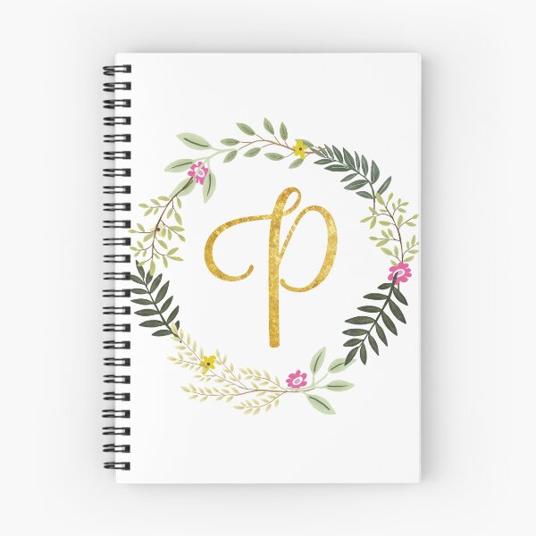 Item preview, Floral and Gold Initial Monogram P designed and sold by Chiccountry.