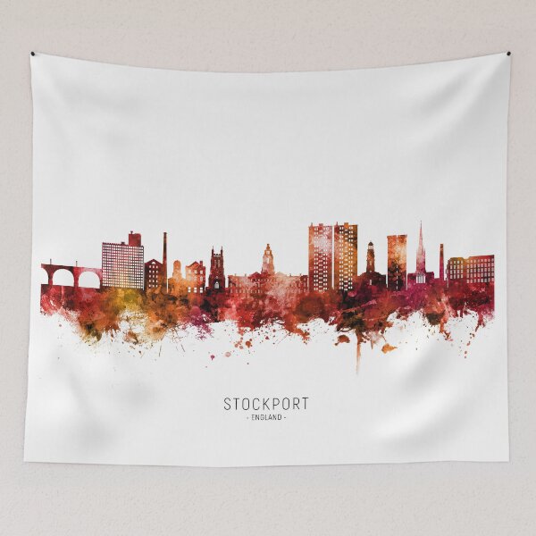 Item preview, Stockport England Skyline designed and sold by ArtPrints.
