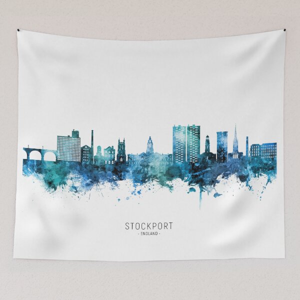Item preview, Stockport England Skyline designed and sold by ArtPrints.