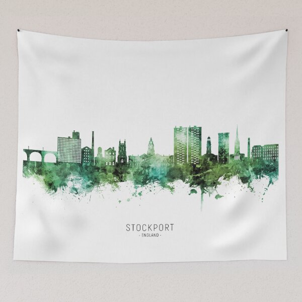 Item preview, Stockport England Skyline designed and sold by ArtPrints.
