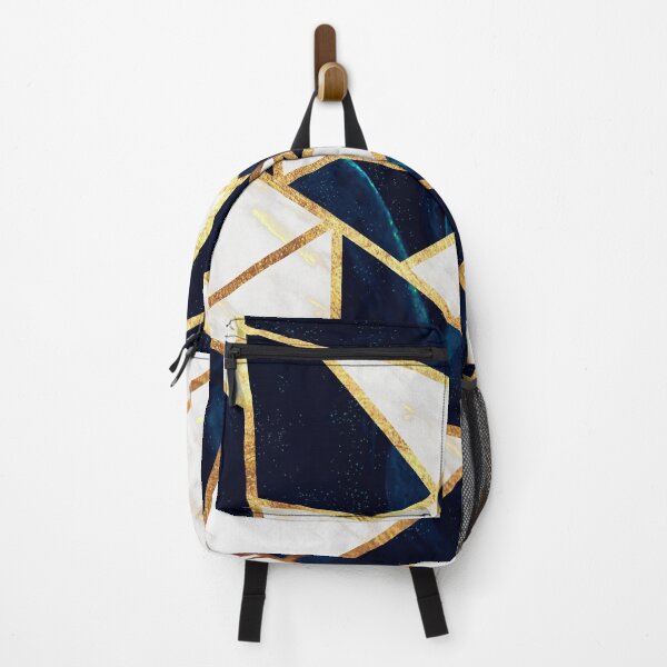 Item preview, Navy Gold Stone Geometric Marble designed and sold by MA DESIGNS.