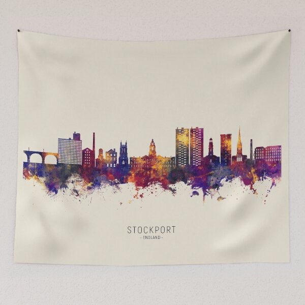 Item preview, Stockport England Skyline designed and sold by ArtPrints.
