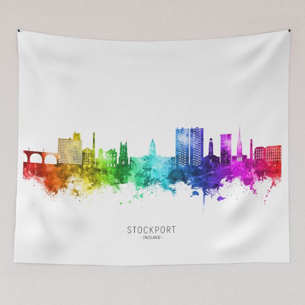 Item preview, Stockport England Skyline designed and sold by ArtPrints.