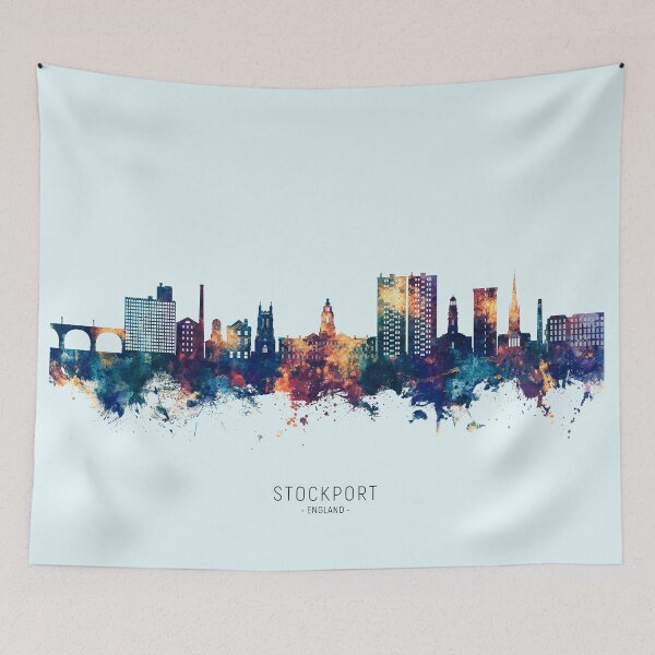 Item preview, Stockport England Skyline designed and sold by ArtPrints.