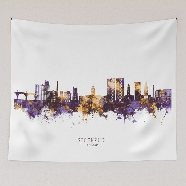 Item preview, Stockport England Skyline designed and sold by ArtPrints.