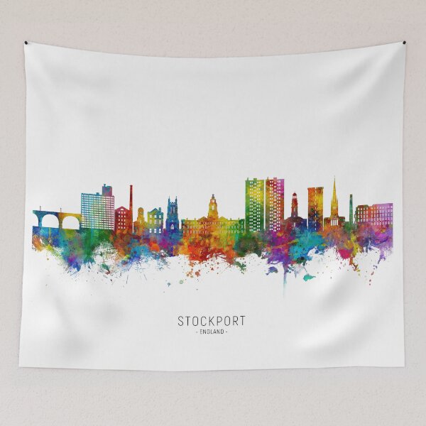 Item preview, Stockport England Skyline designed and sold by ArtPrints.
