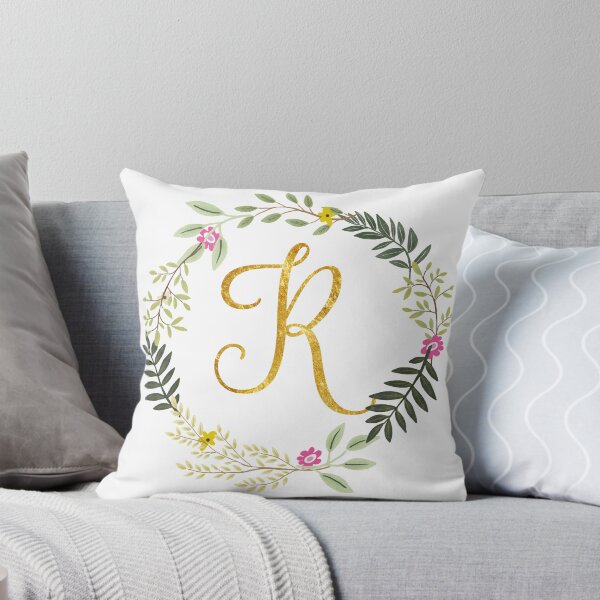 Item preview, Floral and Gold Initial Monogram R designed and sold by Chiccountry.