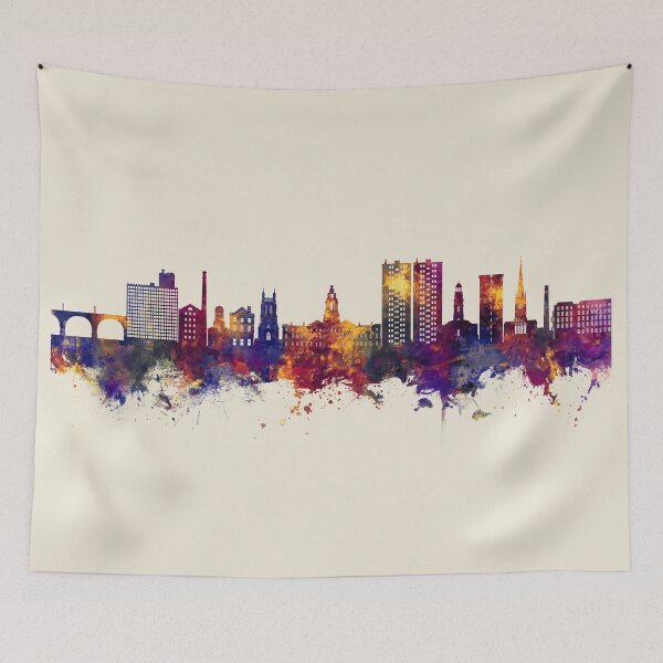 Item preview, Stockport England Skyline designed and sold by ArtPrints.