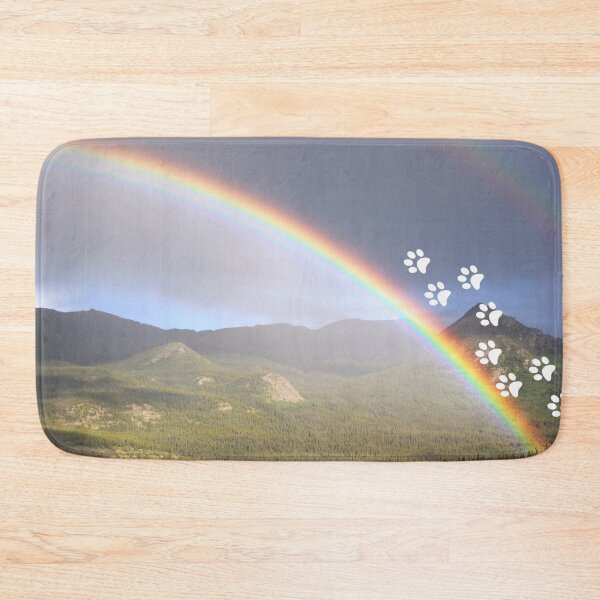 Item preview,  Sorry for your loss for a pet going over the rainbow bridge - pet loss | rainbow over the mountains designed and sold by meraviglioso.