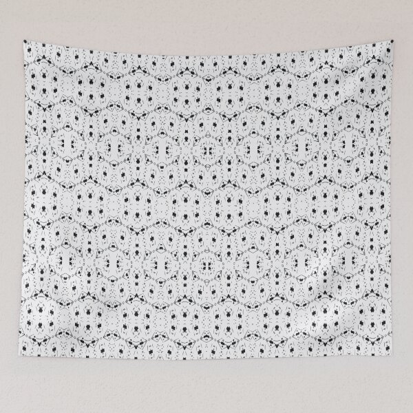 Item preview, Modern Geometric Black and White Pattern designed and sold by DFLC Prints.
