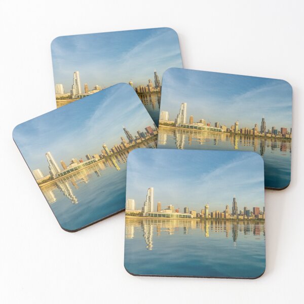 Item preview, Hazy Golden Chicago Skyline designed and sold by mljdwhite.