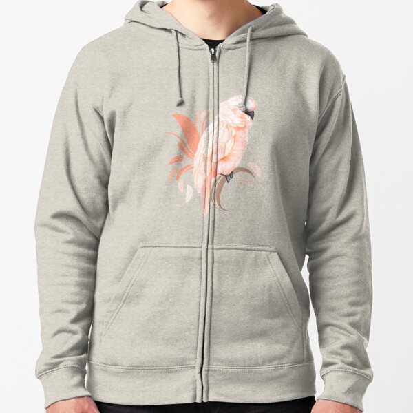 salmon pink mens hoodie