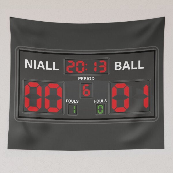 Item preview, Niall Horan vs. basketball designed and sold by Yulia Khrushcheva.