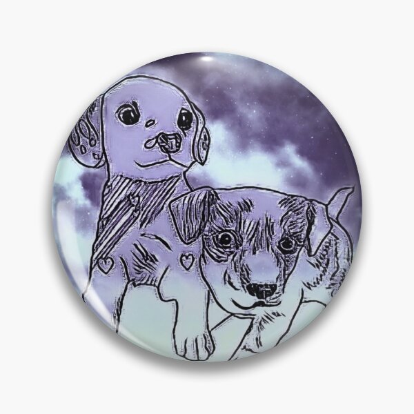Item preview, Purple Puppies Sunset designed and sold by ClosLineDesigns.
