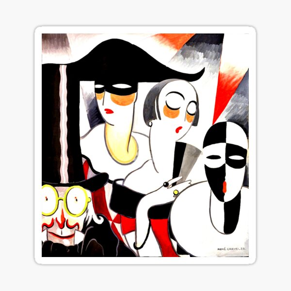 Aperçu de l'œuvre Art Déco, Bal Masqué, Bal Masqué, Masques, René Crevel, Paris, 1924 créée et vendue par artsphere.
