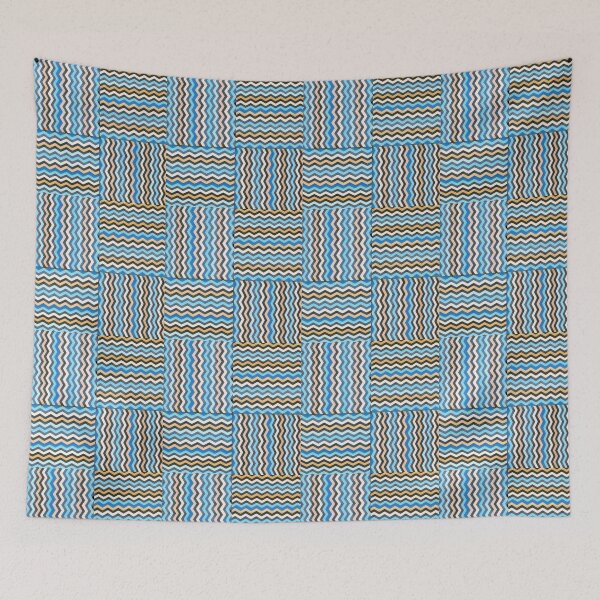 Item preview, Patchwork Ocean Waves designed and sold by Kawaii85.