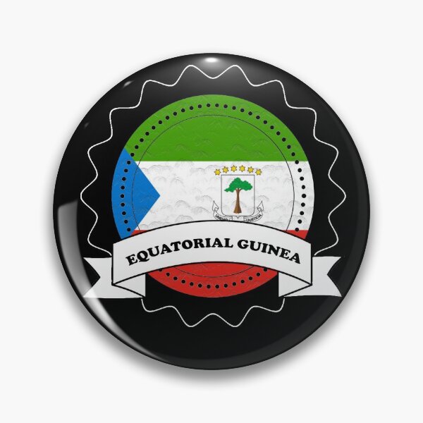 Item preview, Equatorial Guinea Emblem-Badge-Flag designed and sold by Gina-Driada.