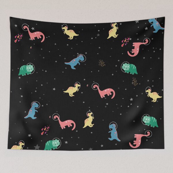 Item preview, dinosaur in space pattern designed and sold by Northendesigns.