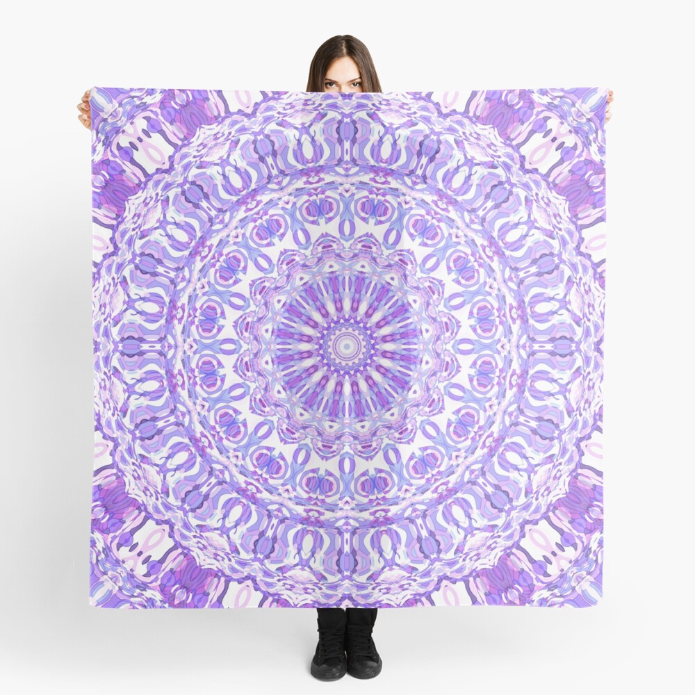 Violet Ray Mandala Scarf