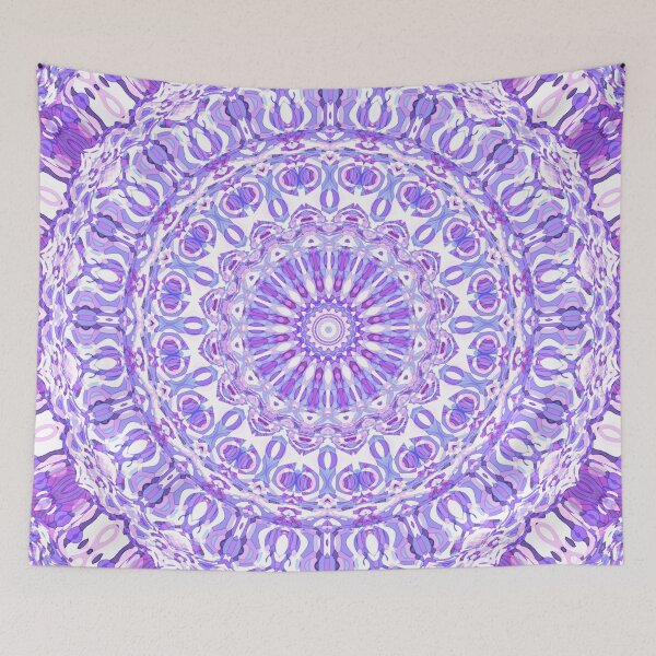 Item preview, Violet Ray Mandala designed and sold by Kelly Dietrich Mandala & Fractal Art.