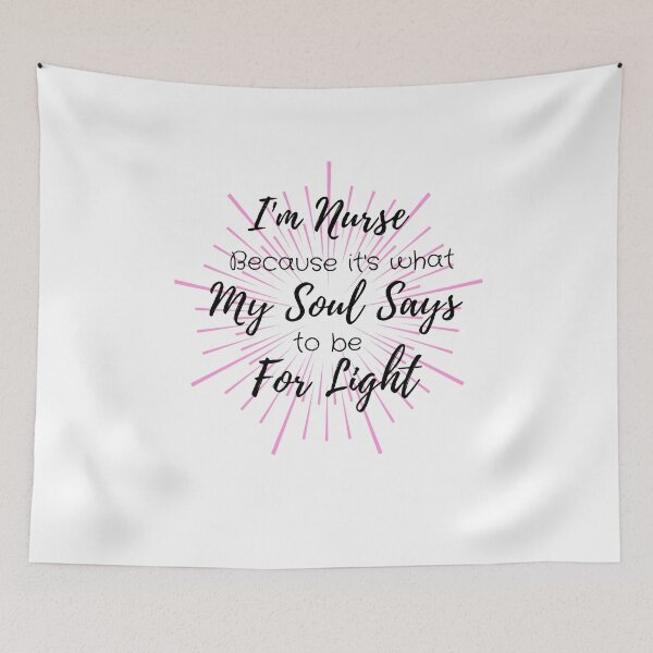Item preview, i'm nurse because it's what my soul says to be for light designed and sold by ThebestArtshop.