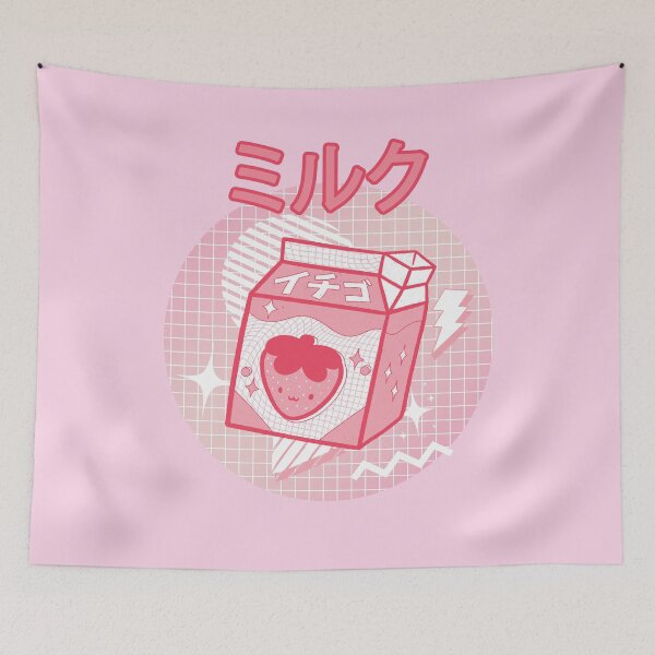 Item preview, 90s Kawaii Strawberry Milk Shake Carton Drink designed and sold by SoloTravelerSt.