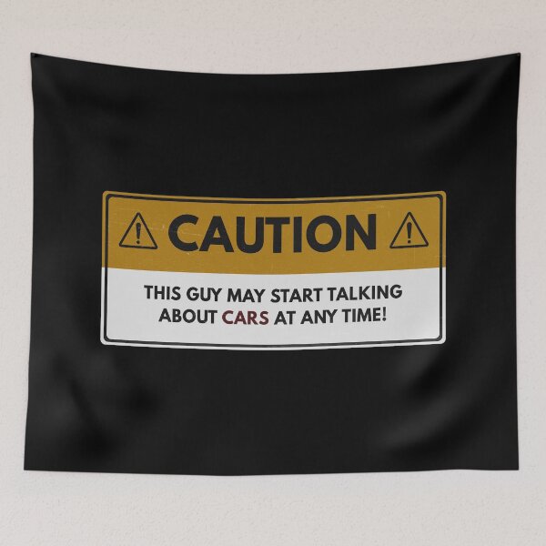 Item preview, Funny Car Guys, Car Lovers, Car Enthusiasts, Petrolhead, CAUTION... May start talking about cars at any time designed and sold by 365CarMods Official.