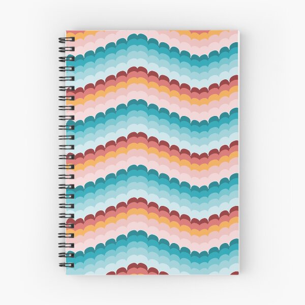 Item preview, Bargello vieira ondas coral turquesa designed and sold by colorofmagic.