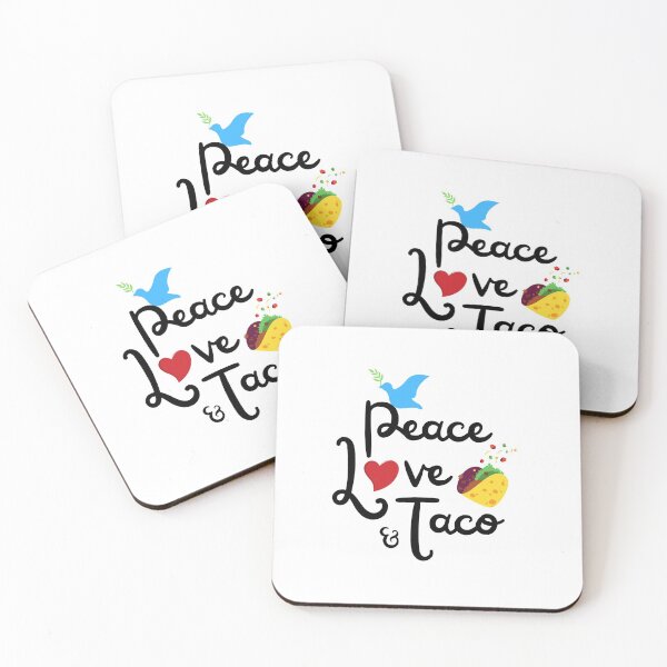 Item preview, Peace Love Taco, Mexican Taco Lover_Light designed and sold by Respire2020.