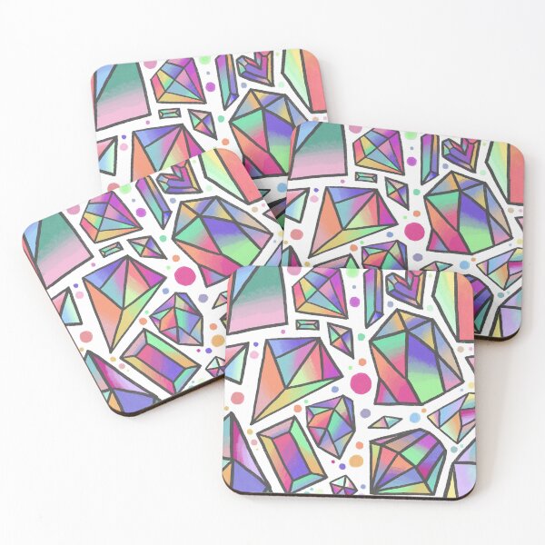 Item preview, Iridescent Crystals  designed and sold by PinkPearlPrints.