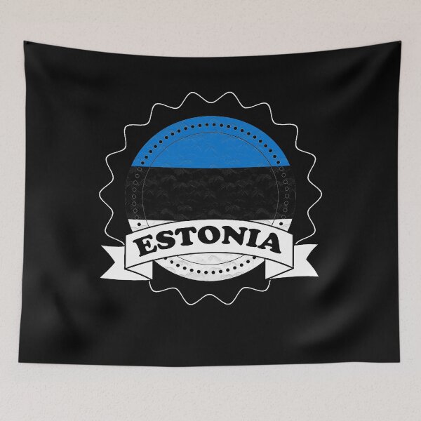 Item preview, Estonia Emblem-Badge-Flag designed and sold by Gina-Driada.