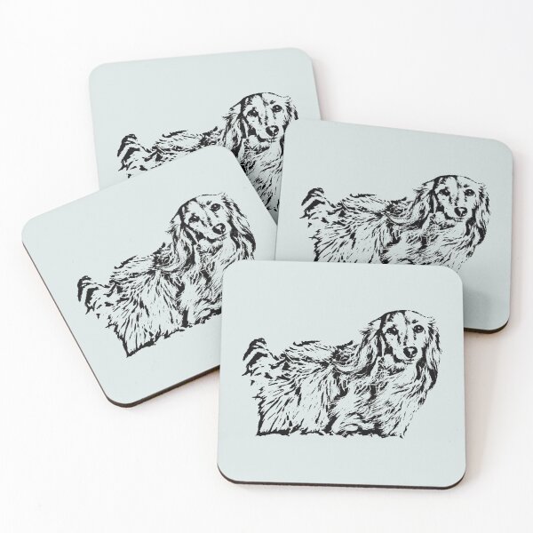 Item preview, Stunning Long Haired Dachshund designed and sold by SmartPooch.