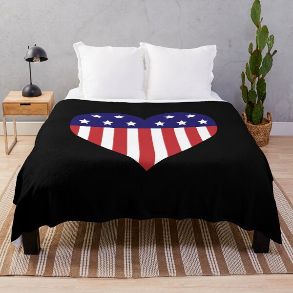 Item preview, American Flag Heart 4th of July USA  designed and sold by Lorrre.
