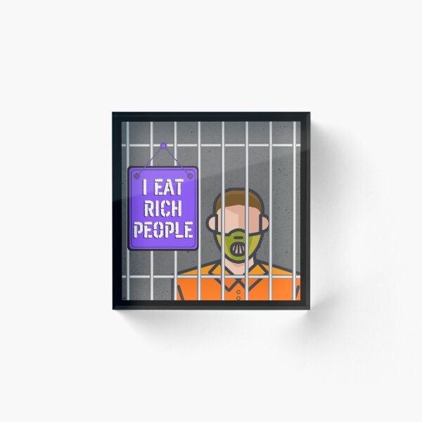 Aperçu de l'œuvre Attention: je mange des gens riches créée et vendue par LulusaurusRex.