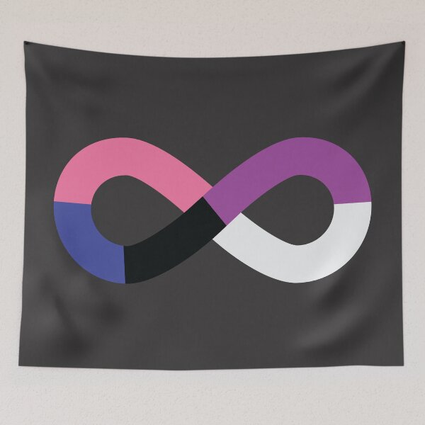 Item preview, Autistic Pride - Genderfluid designed and sold by Littlezilla.